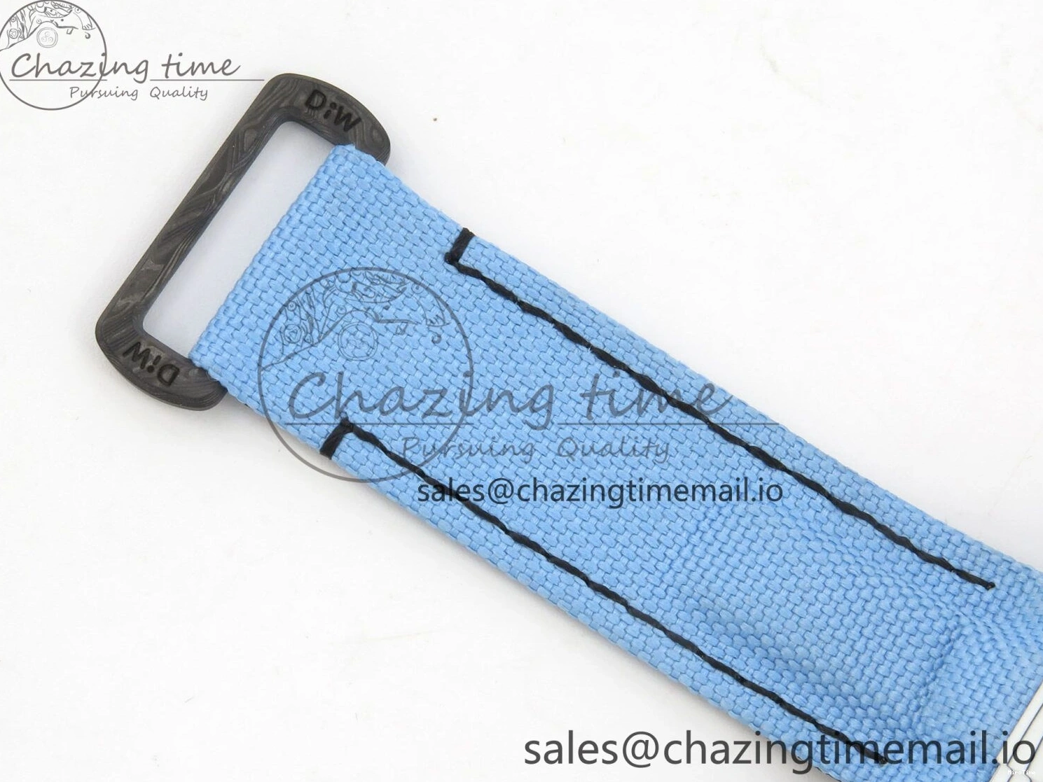 MiroTime 0403 Attractive Daytona DIW Carbon Case and Bezel DIWF Edition Black Dial on Blue Nylon Strap A 71